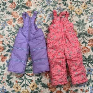 Toddler snow bib lot 24M and 2T